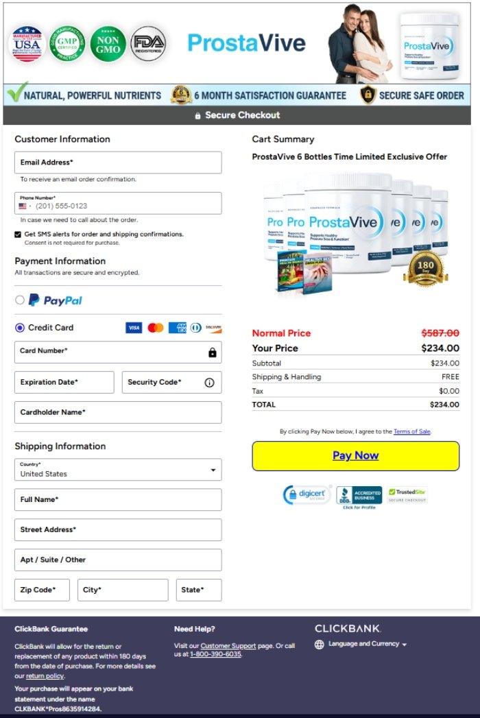 ProstaVive Official Website Order Online